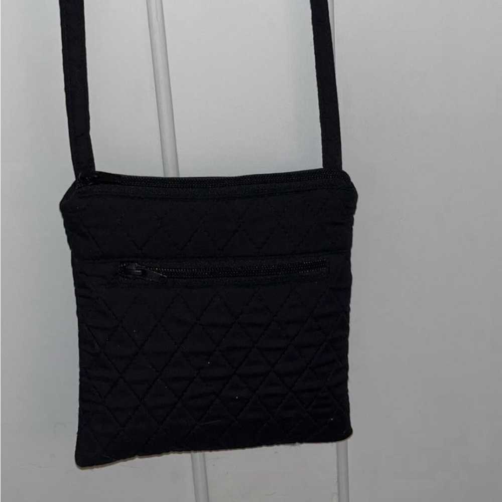 Black Quilted Vera Bradley Crossbody Bag